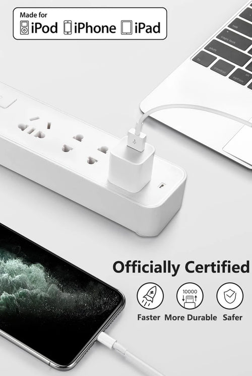4-Pack MFi Certified Lightning Cables
