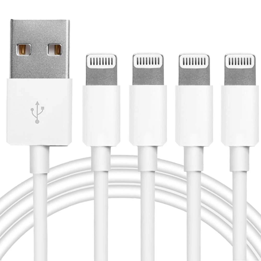 4-Pack MFi Certified Lightning Cables